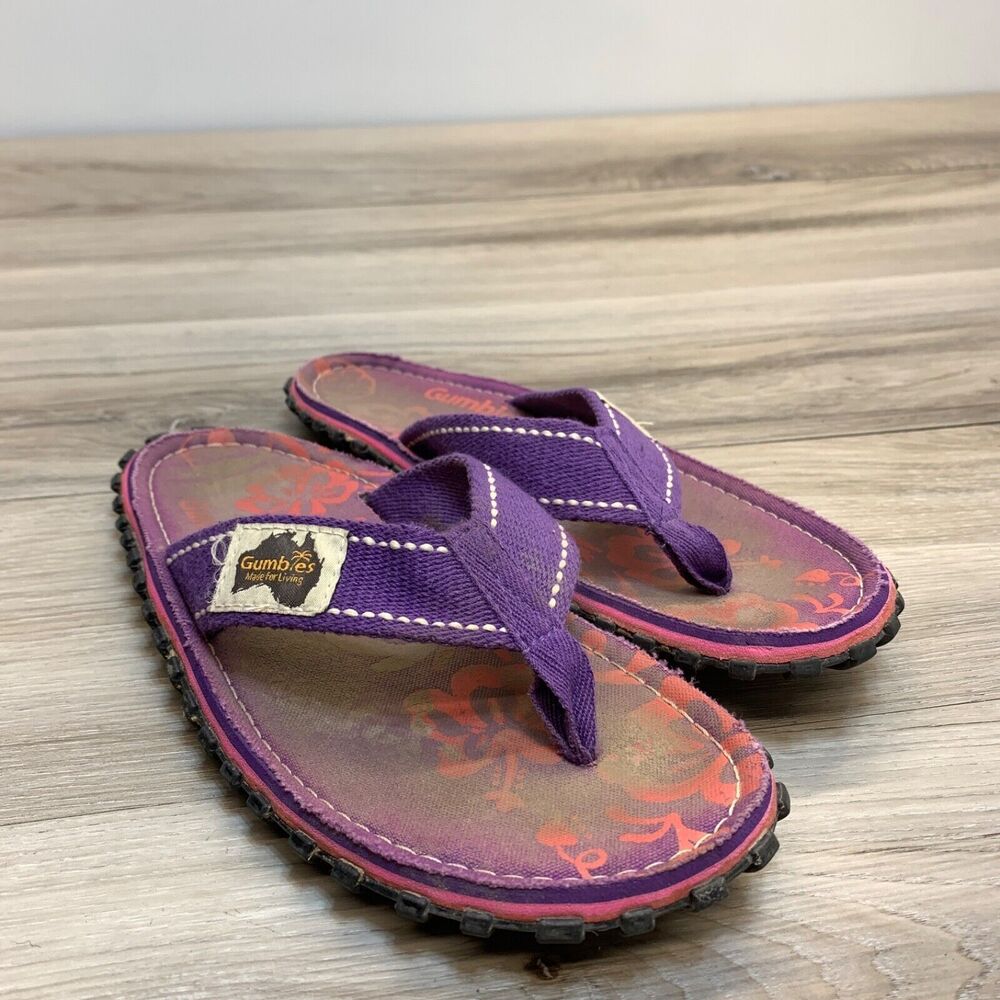 Gumbies Womens 6 Islander Flip Flops Sandals‎ Thong Slip On Minimalist
